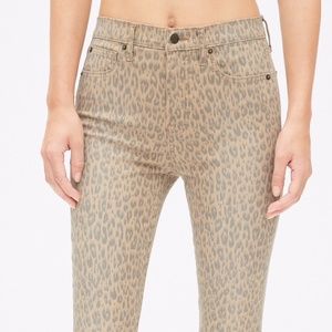 gap high rise leopard print true skinny ankle jean sz 28  NWOT